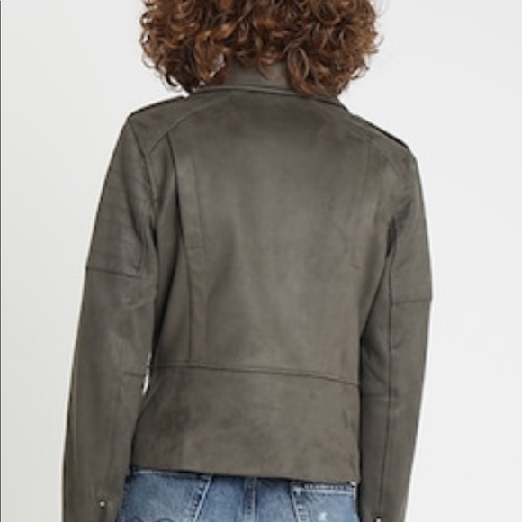 Olive biker moto jacket - S - EUC - Picture 3 of 8